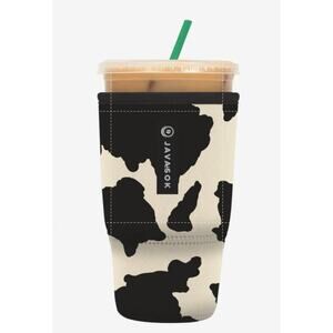 Black and White Javasok Cow Print 30-32 oz Cold Cup Sleeve